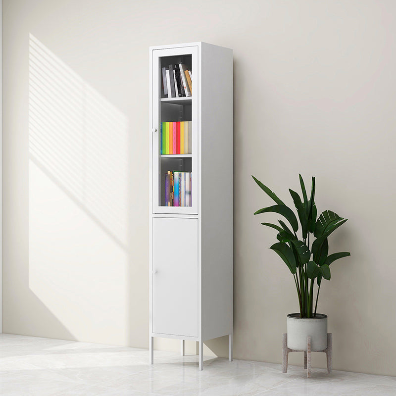 Multiple Colors Modern Style Bookshelf, Metal Bookcase for Home