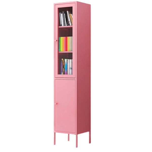 Multiple Colors Modern Style Bookshelf, Metal Bookcase for Home