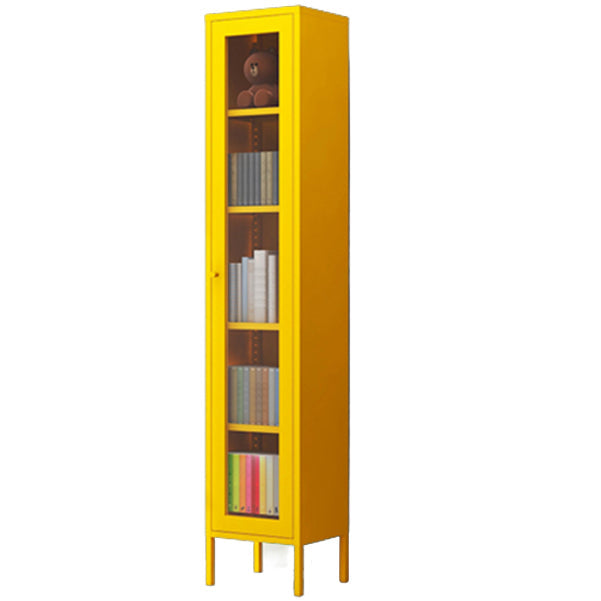 Multiple Colors Modern Style Bookshelf, Metal Bookcase for Home