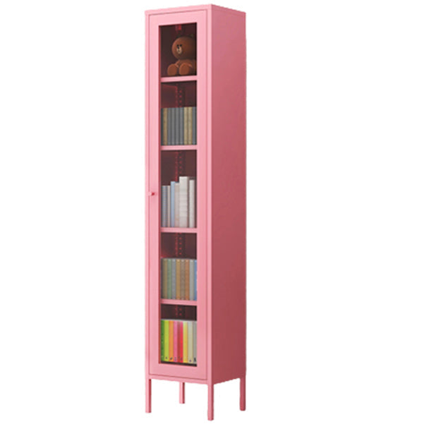 Multiple Colors Modern Style Bookshelf, Metal Bookcase for Home