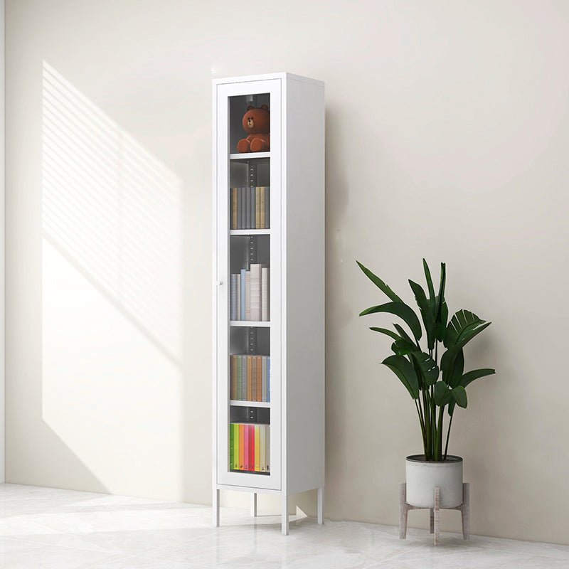Multiple Colors Modern Style Bookshelf, Metal Bookcase for Home