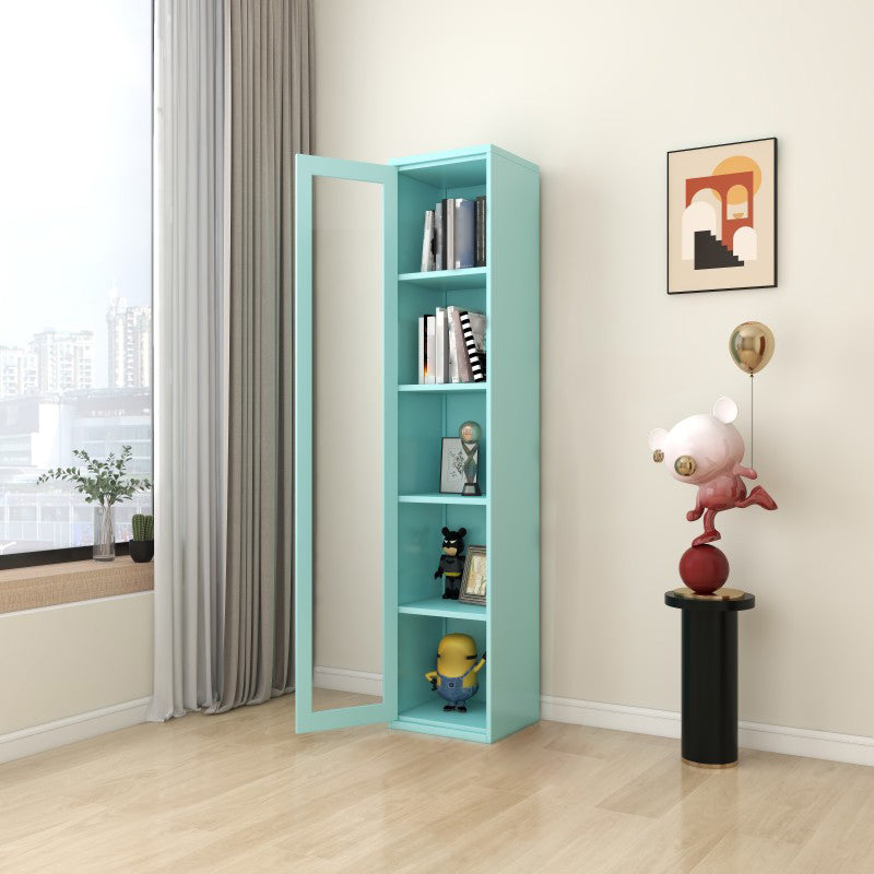 Multiple Colors Modern Style Bookshelf, Metal Bookcase for Home