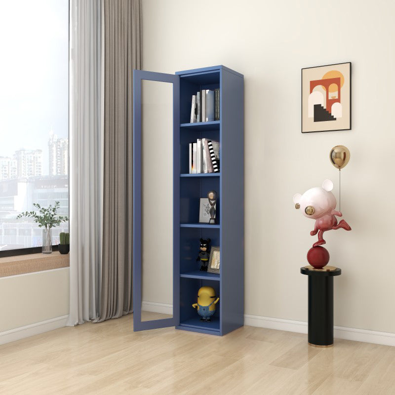 Multiple Colors Modern Style Bookshelf, Metal Bookcase for Home