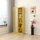 Multiple Colors Modern Style Bookshelf, Metal Bookcase for Home