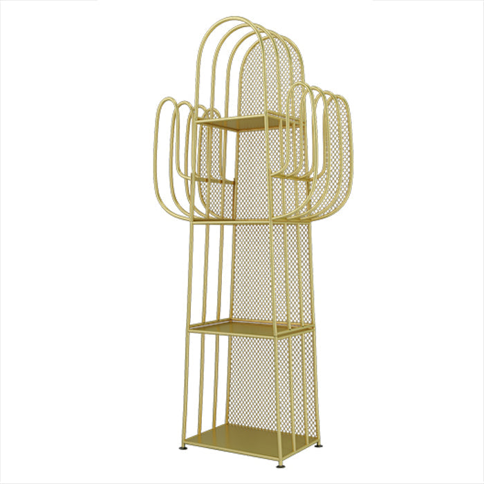 Moderne stijl boekenkast 4 plank gesloten metalen boekenplank voor thuis