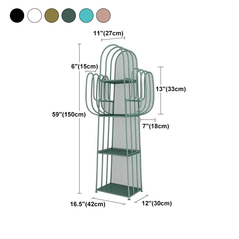 Moderne stijl boekenkast 4 plank gesloten metalen boekenplank voor thuis
