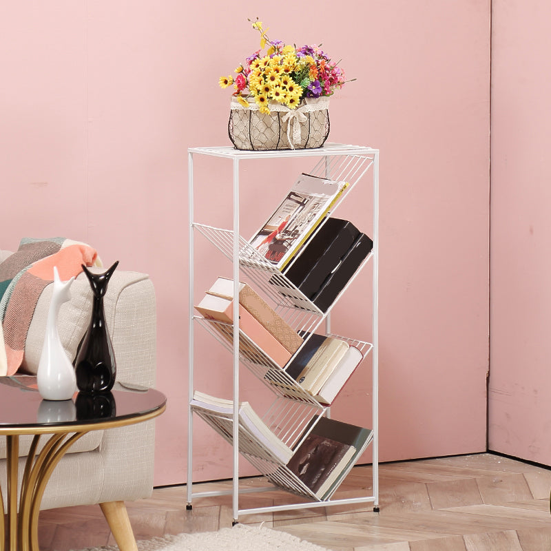 9.84 "W Libris de librairie Bibliothèque blanche de style contemporain pour le bureau à domicile