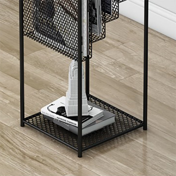 Bibliothèque étape de style contemporain metal fermé à l'arrière, 36,6 "H x 11,8" W