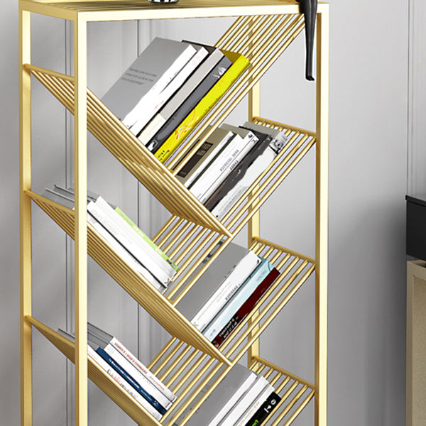 Modern Style Bookcase Open Back Metal Vertical Bookshelf for Home Clearhalo 'Bookcases' 'furn' 'furn_bookcases' 'Furniture' 'Office Furniture' 5228039