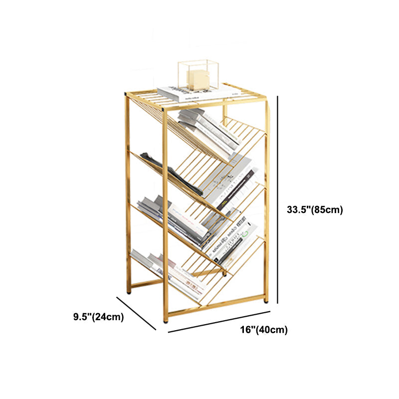 Modern Style Bookcase Open Back Metal Vertical Bookshelf for Home Clearhalo 'Bookcases' 'furn' 'furn_bookcases' 'Furniture' 'Office Furniture' 5228046