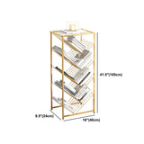Modern Style Bookcase Open Back Metal Vertical Bookshelf for Home Clearhalo 'Bookcases' 'furn' 'furn_bookcases' 'Furniture' 'Office Furniture' 5228047