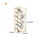 Modern Style Bookcase Open Back Metal Vertical Bookshelf for Home Clearhalo 'Bookcases' 'furn' 'furn_bookcases' 'Furniture' 'Office Furniture' 5228048