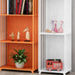 Modern Style Bookcase Closed Back Metal Vertical Bookshelf for Home