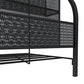 Contemporary Style Ladder Bookcase Metal Closed Back Bookshelf