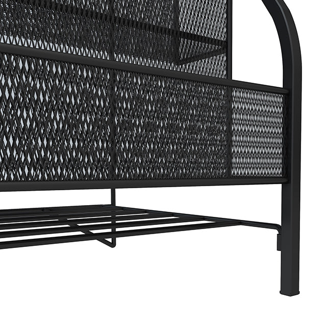 Contemporary Style Ladder Bookcase Metal Closed Back Bookshelf