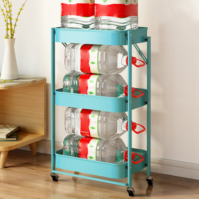 Hedendaagse metal etagere boekenplank stapelbare open boekenkast met caster wielen