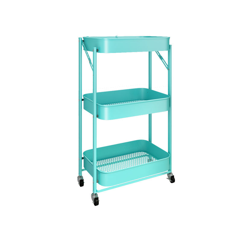 Hedendaagse metal etagere boekenplank stapelbare open boekenkast met caster wielen