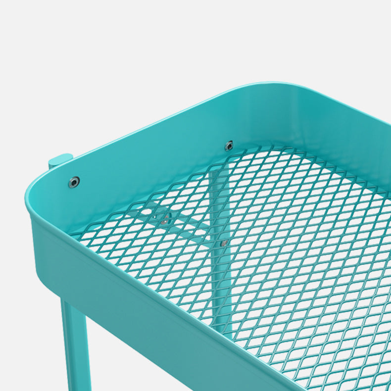 Hedendaagse metal etagere boekenplank stapelbare open boekenkast met caster wielen