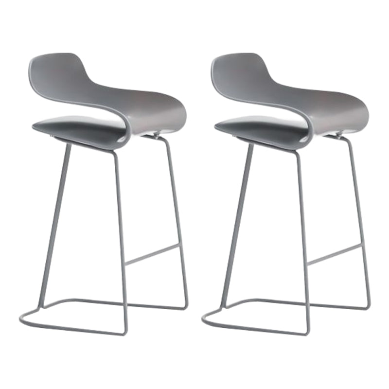 Nordic Style Metal Bar-stool Plastic Counter Bar Stool for Kitchen
