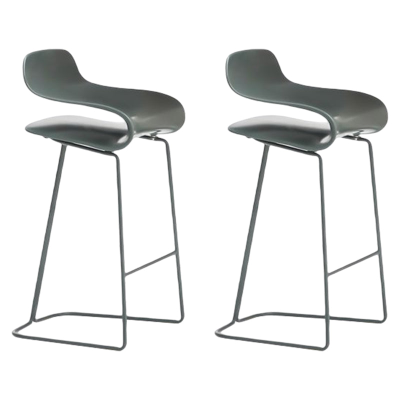Nordic Style Metal Bar-stool Plastic Counter Bar Stool for Kitchen