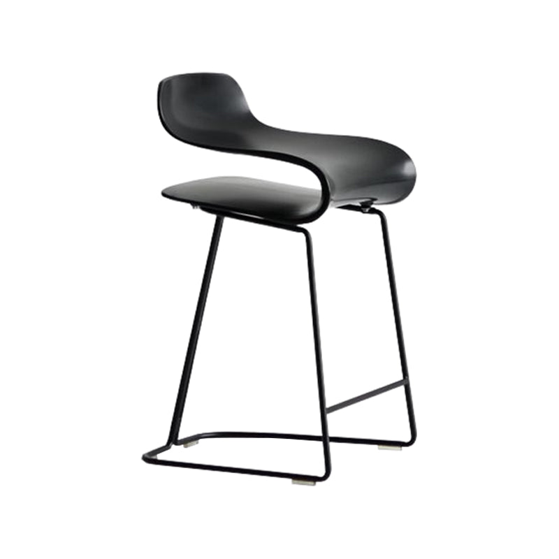 Taburete de barra de plástico de barra de metal de estilo nórdico para cocina para cocina
