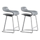 Taburete de barra de plástico de barra de metal de estilo nórdico para cocina para cocina