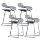 Taburete de barra de plástico de barra de metal de estilo nórdico para cocina para cocina