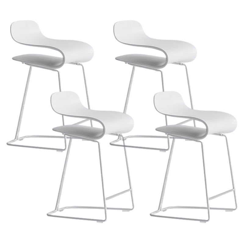 Nordic Style Metal Bar-stool Plastic Counter Bar Stool for Kitchen
