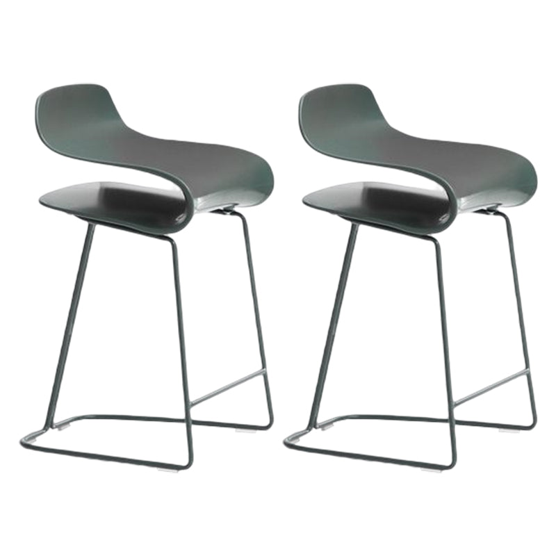 Taburete de barra de plástico de barra de metal de estilo nórdico para cocina para cocina