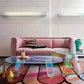 Light Luxury Gradient Colorful Coffee Table Round Oval Acrylic Coffee Table Clearhalo 'Coffee & Accent Tables' 'Coffee Tables' 'coffee_tables' 'furn' 'furn_coffee_tables' 'Furniture' 'Living Room Furniture' 5231060