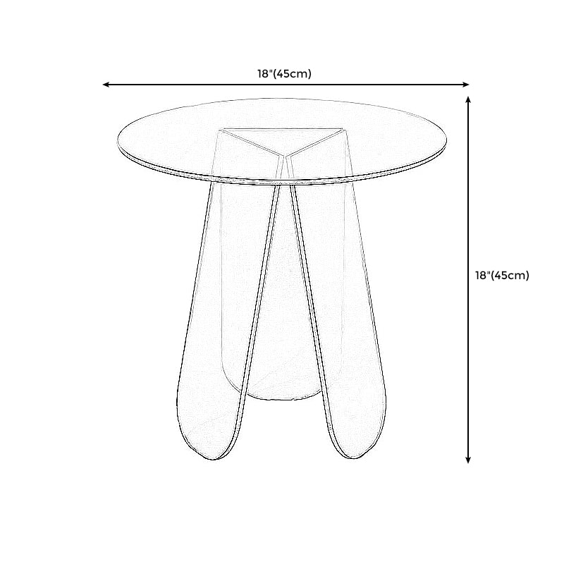 Light Luxury Gradient Colorful Coffee Table Round Oval Acrylic Coffee Table Clearhalo 'Coffee & Accent Tables' 'Coffee Tables' 'coffee_tables' 'furn' 'furn_coffee_tables' 'Furniture' 'Living Room Furniture' 5231073