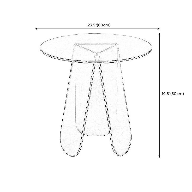 Light Luxury Gradient Colorful Coffee Table Round Oval Acrylic Coffee Table Clearhalo 'Coffee & Accent Tables' 'Coffee Tables' 'coffee_tables' 'furn' 'furn_coffee_tables' 'Furniture' 'Living Room Furniture' 5231074