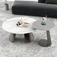 3 Legs Base Cocktail Table Rock Top Metal Base Rectangle Coffee Table 27.5"L x 27.5"W x 16"H + 20"L x 20"W x 20"H Clearhalo 'Coffee & Accent Tables' 'Coffee Tables' 'coffee_tables' 'furn' 'furn_coffee_tables' 'Furniture' 'Living Room Furniture' 5231126