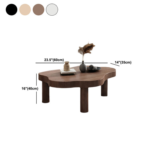 Scandinavian Solid Wood 3 Legs Coffee Cocktail Table - 15.75" H