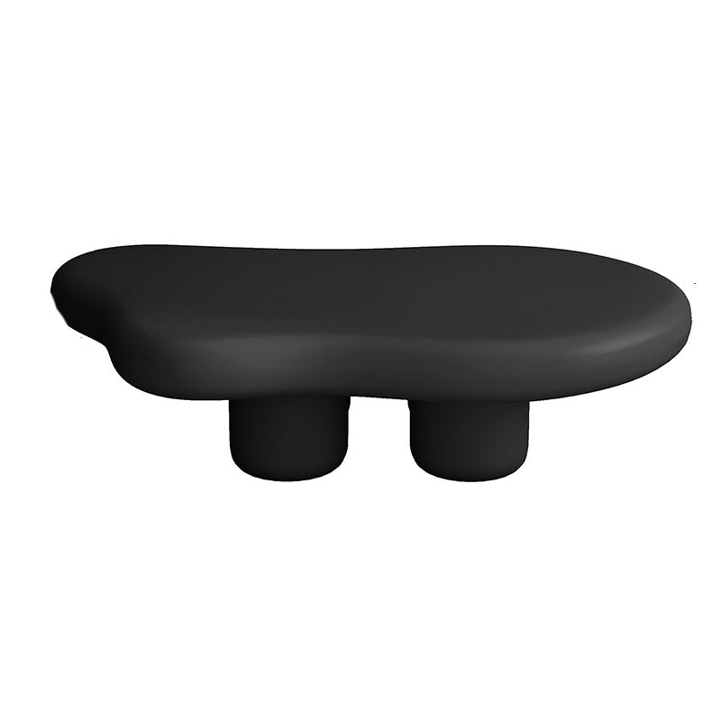 Modern Wood Geometric Coffee Cocktail Table 4 Legs 1 Coffee Table 47"L x 35"W x 12"H Black Clearhalo 'Coffee & Accent Tables' 'Coffee Tables' 'coffee_tables' 'furn' 'furn_coffee_tables' 'Furniture' 'Living Room Furniture' 5231208