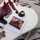 Modern Wood Geometric Coffee Cocktail Table 4 Legs 1 Coffee Table