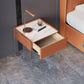 Contemporary Stone Top Nightstand 19.68" Tall 1 - Drawer Nightstand Clearhalo 'Bedroom Furniture' 'furn' 'furn_night_stand' 'Furniture' 'night_stand' 'Nightstands' 5231364