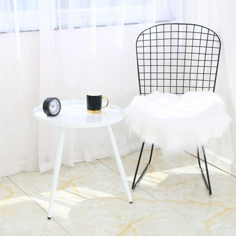 3 Legs Base Design Cocktail Table Multi-color Selection of Metal Round Coffee Table