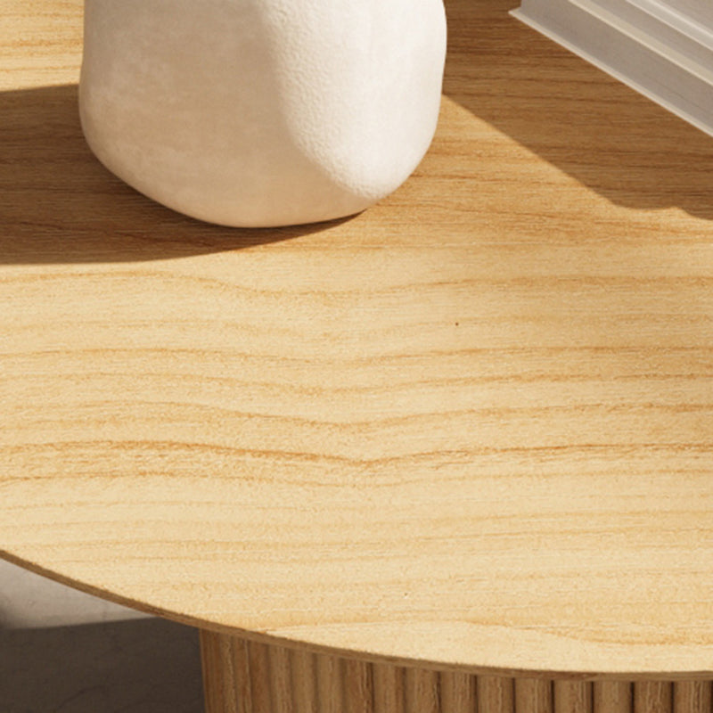 16,5 "hoher Podest -Endtisch Aschholz/Kiefern Round Side End Table