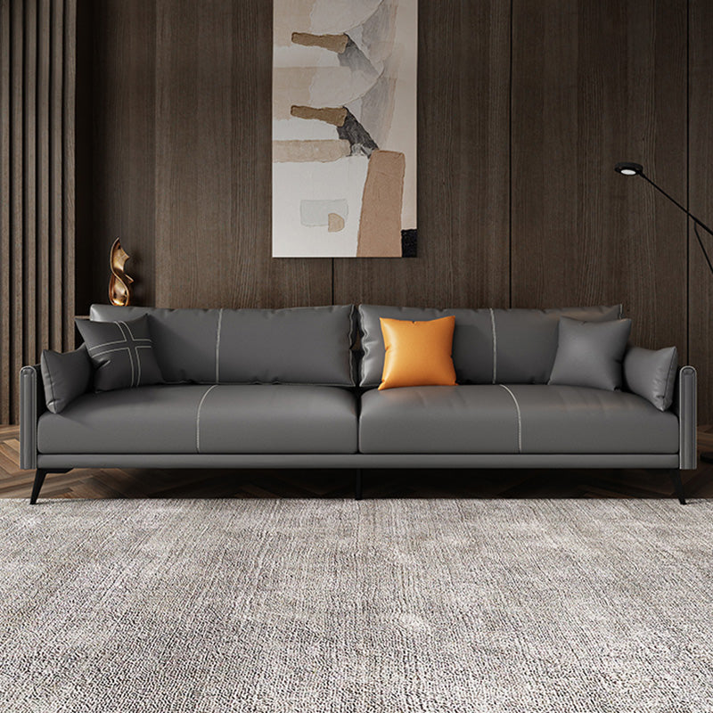 Sofá de gris oscuro resistente a las manchas de almacenamiento estacionario