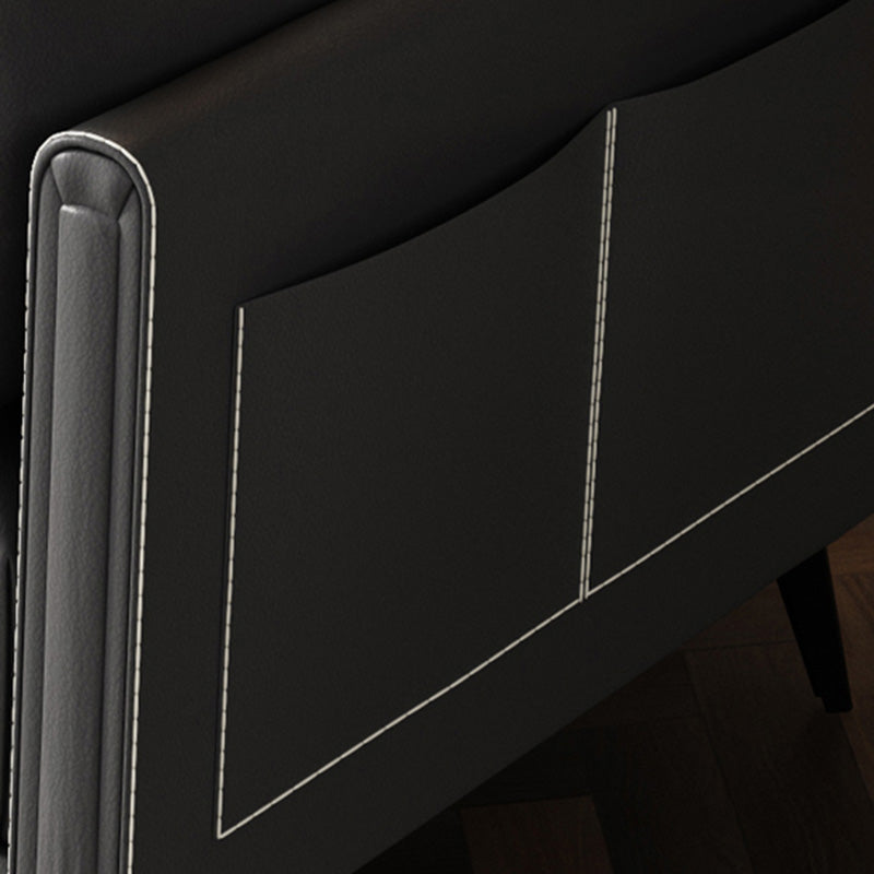 Sofá de gris oscuro resistente a las manchas de almacenamiento estacionario