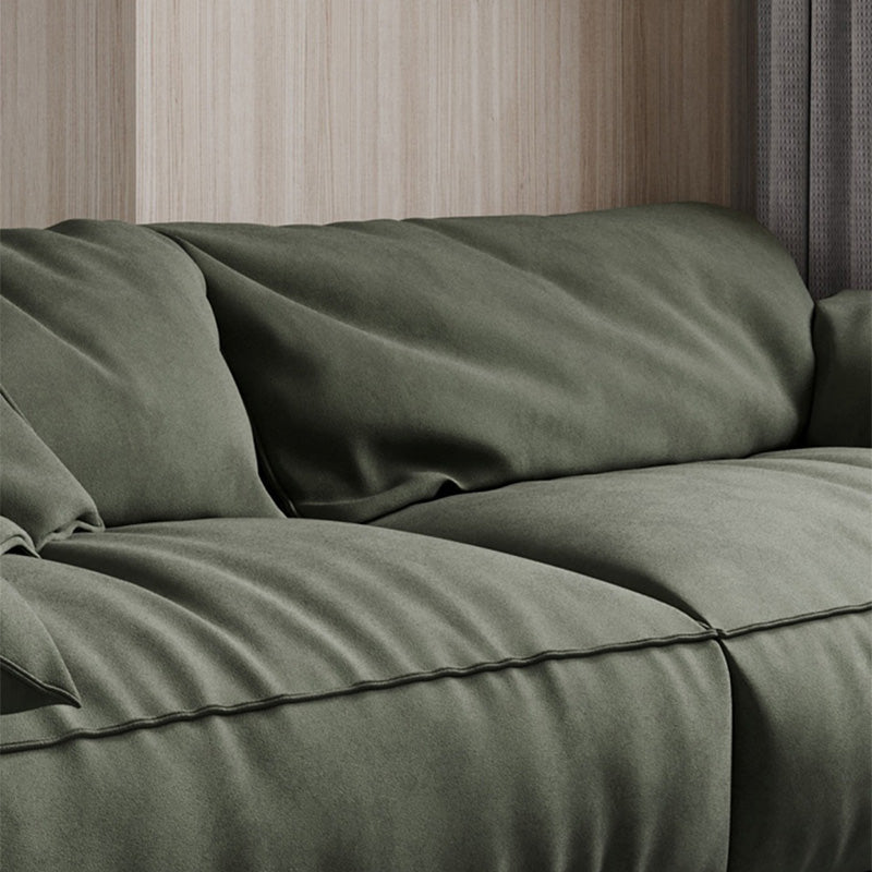 Custine di cuscino da soggiorno stazionario scoperto cuscinetti divano verde