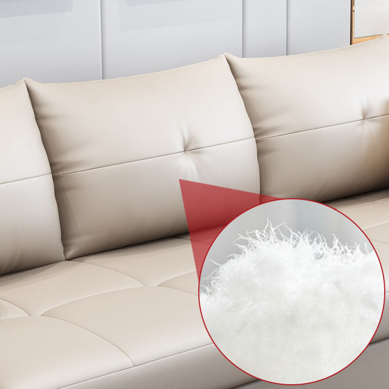 Stationary Stain Resistant Slipcovered Flared Arm 3-seat Seating