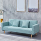 Cotton Blend Loose Back Square Arm Slipcovered Convertible Sofa Bed for Apartment Green Clearhalo 'furn' 'furn_sofas' 'Furniture' 'Living Room Furniture' 'Sofa' 'sofas' 5231746