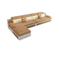 Pillow Top Arm Pillowed Back Cushions Sectionals Sofa for Four People