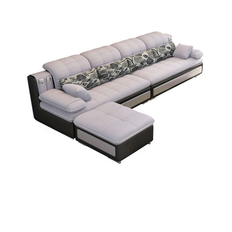 Pillow Top Arm Pillowed Back Cushions Sectionals Sofa for Four People