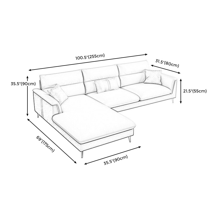 Cojín de brazos empotrados con sofá resistente a las manchas sofá