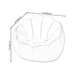 31.49 "l x 31.49" W x 27.55 "Hinen Accent sedia lavabile Papasan sedia