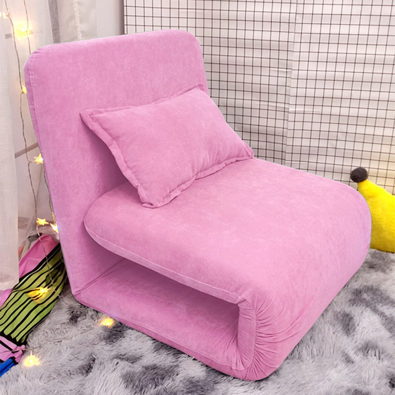 Chaise convertible en lin 25,6 "L x 25,6" W x 27,5 "H Chaise pour le salon