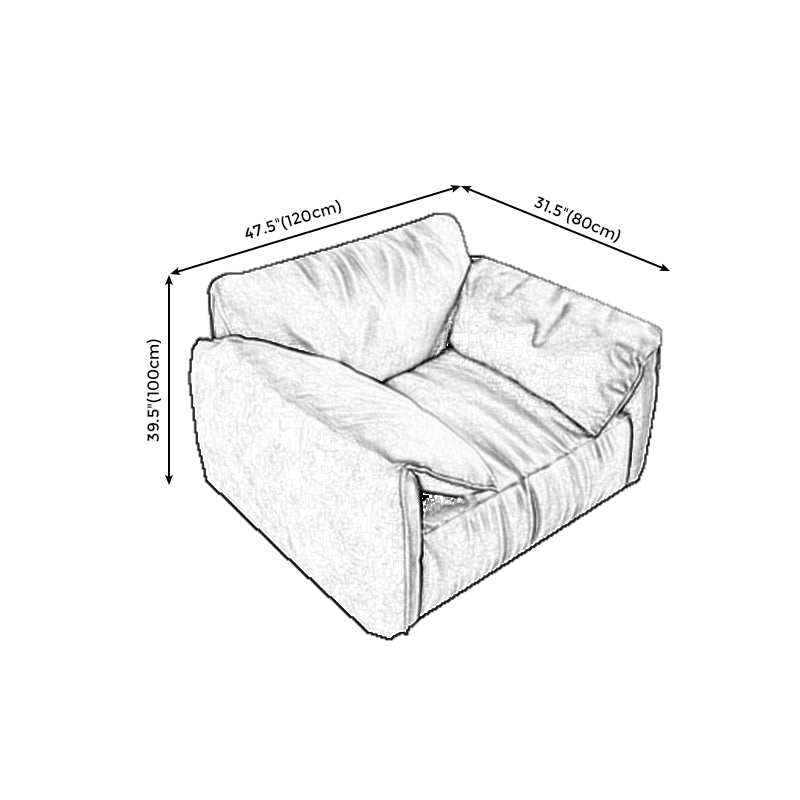 Slipbovered Station Soath Sala de almohada de almohada de almohadilla Sofá verde